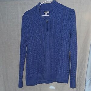 Calvin Klein Women's Cowl Neck Sweater in Blue